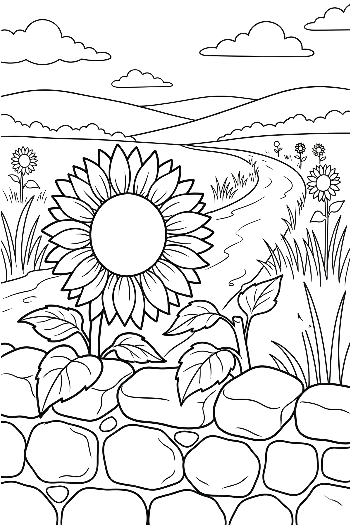 free sunflower coloring pages free sunflower coloring pages