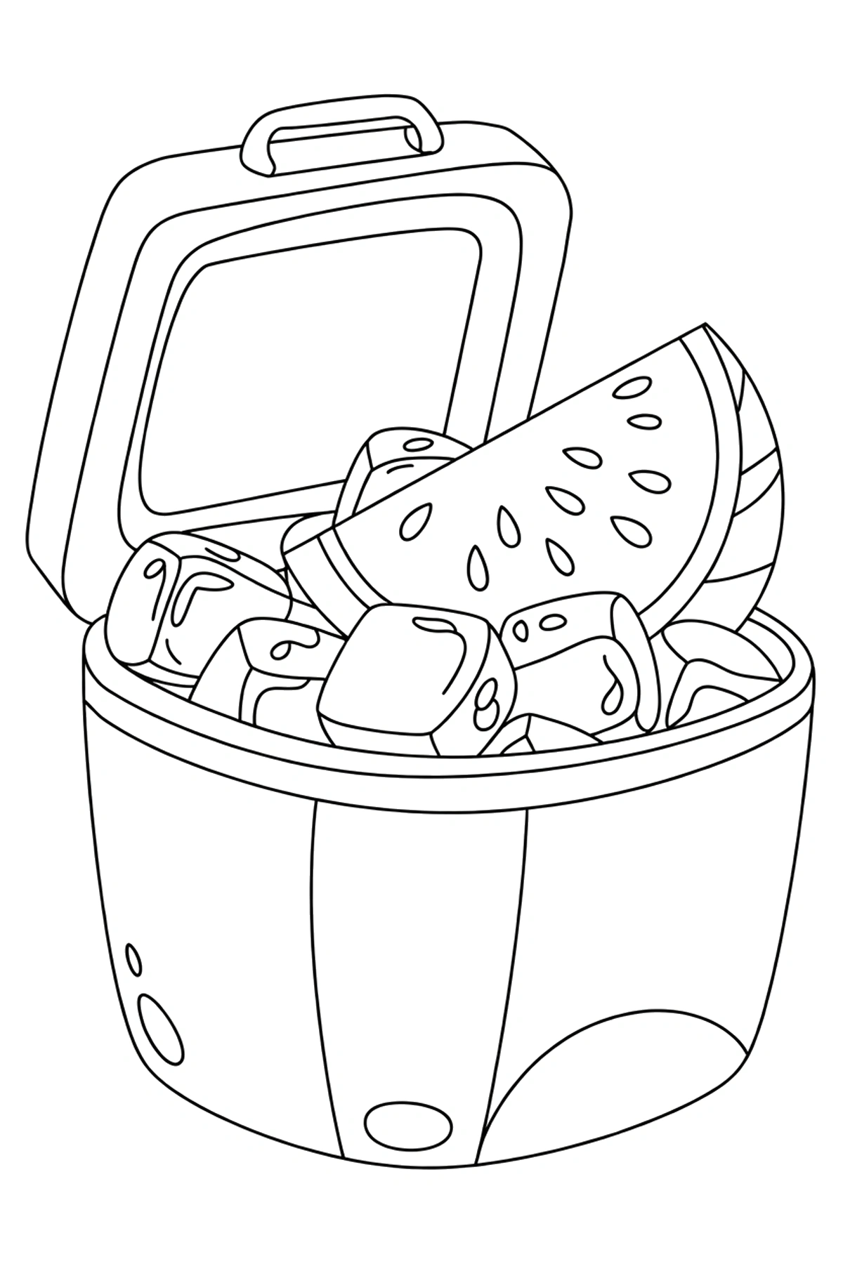 free watermelon coloring pages