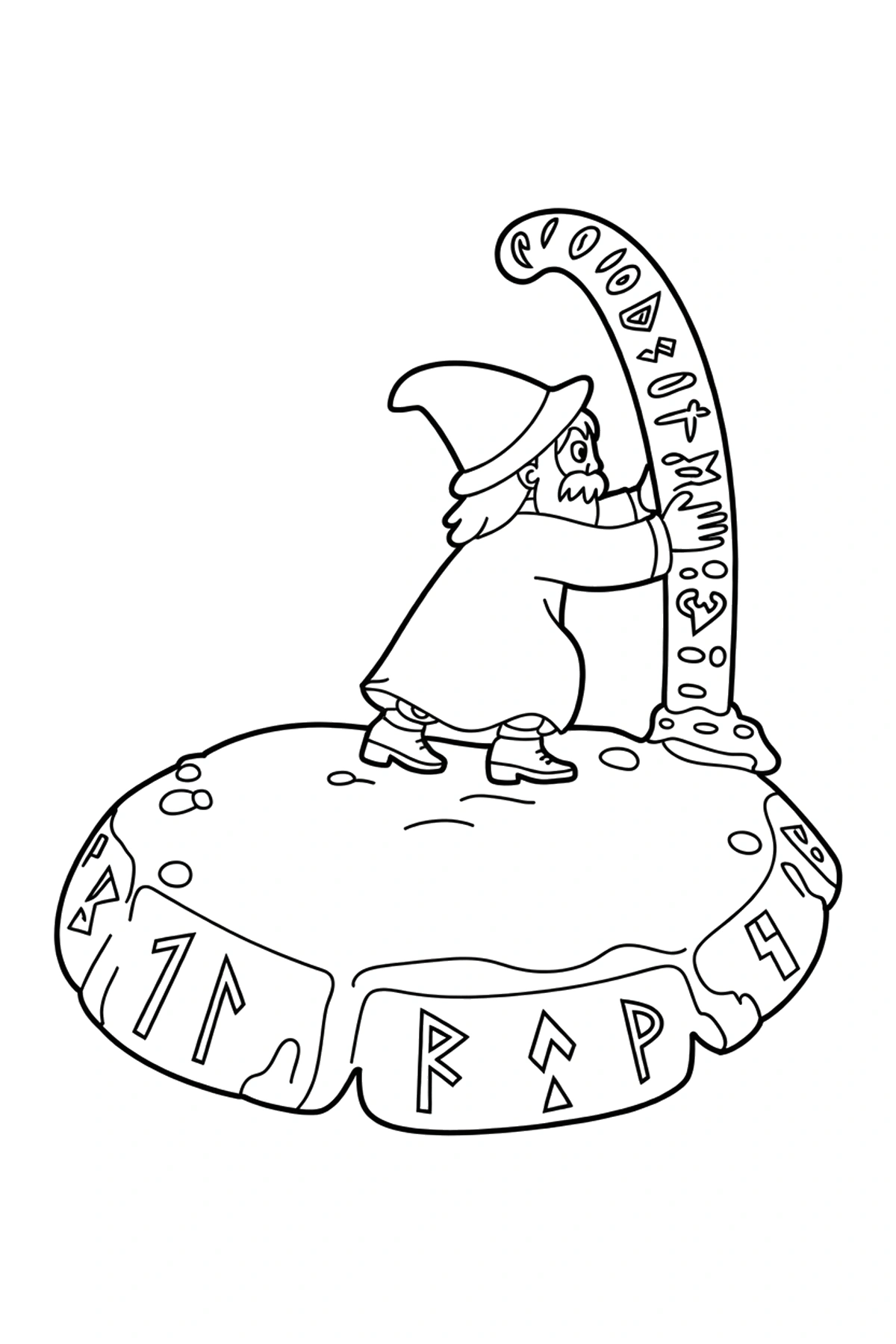 free wizard coloring pages