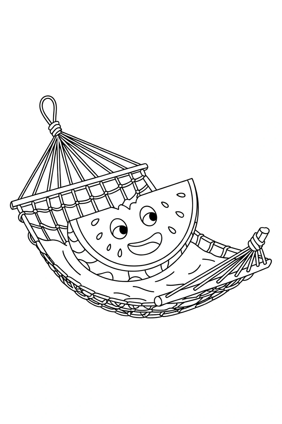 hammock frame watermelon coloring pages