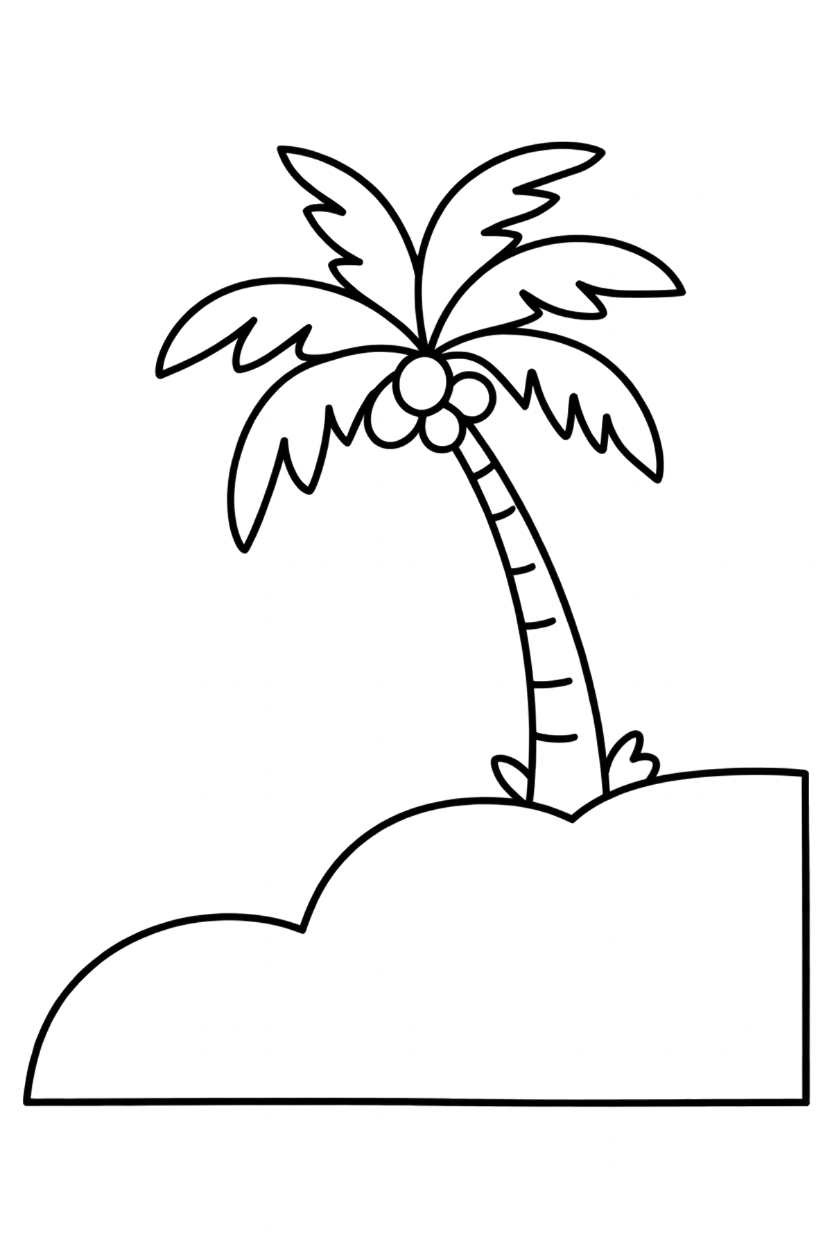 palm tree color sheet