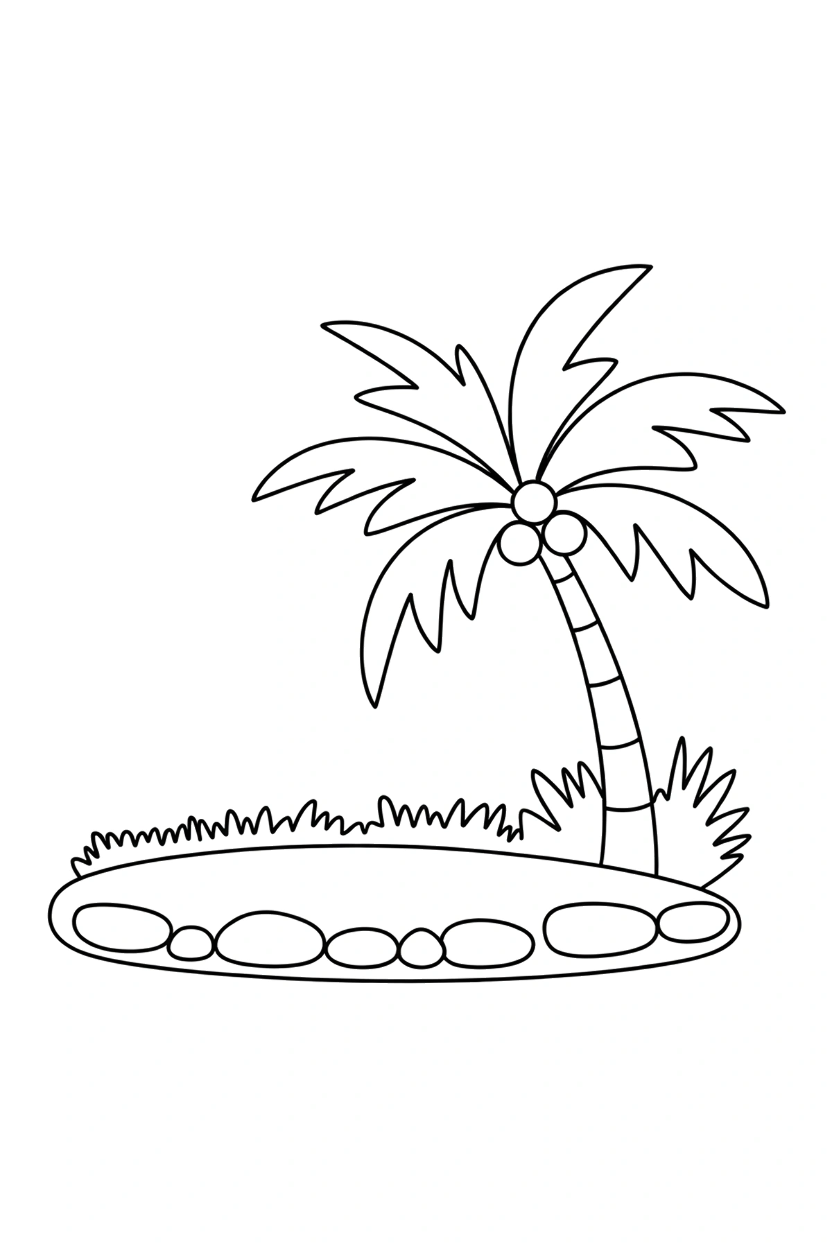 palm tree coloring book