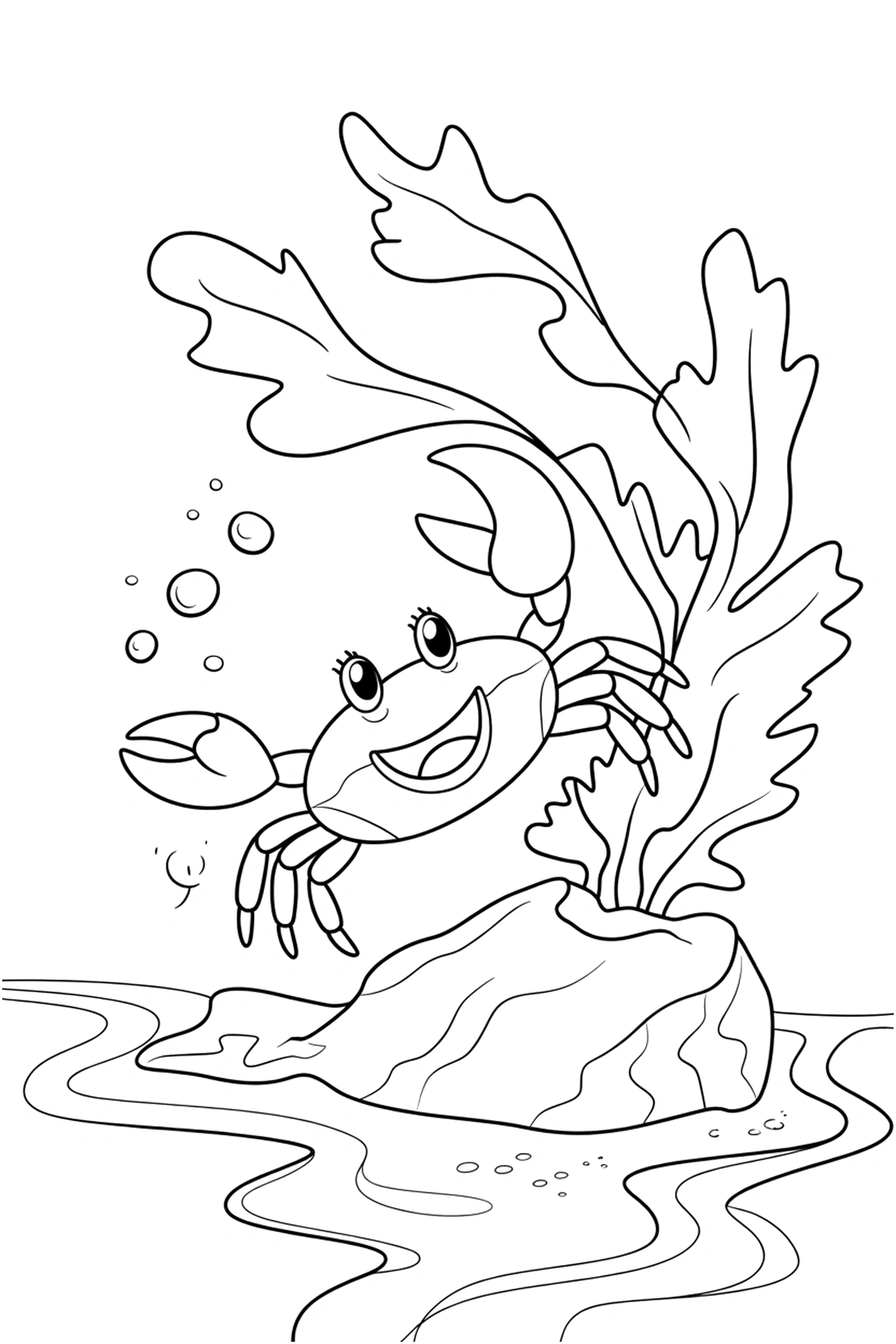 printable crab coloring pages