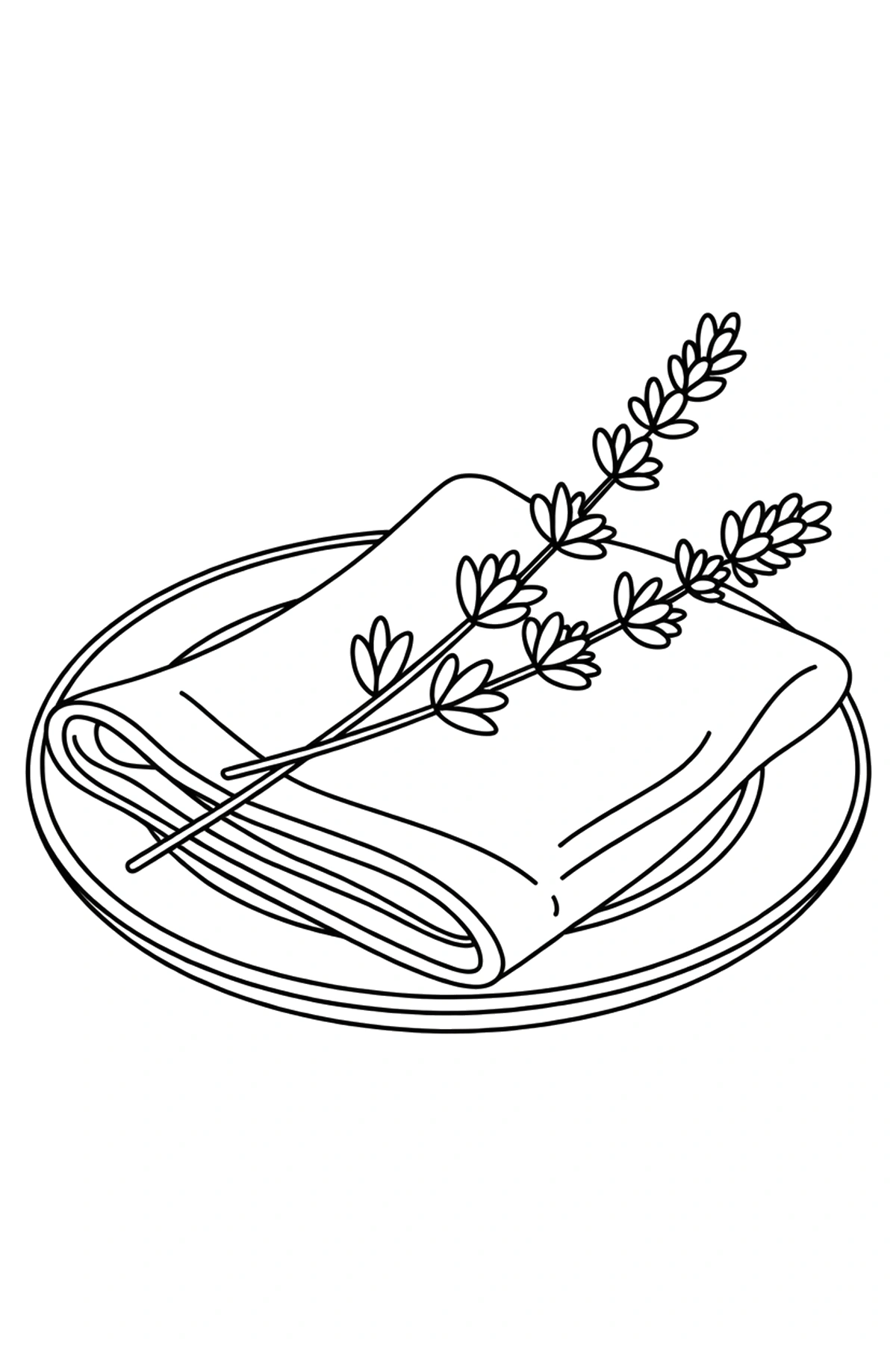 printable lavender coloring page