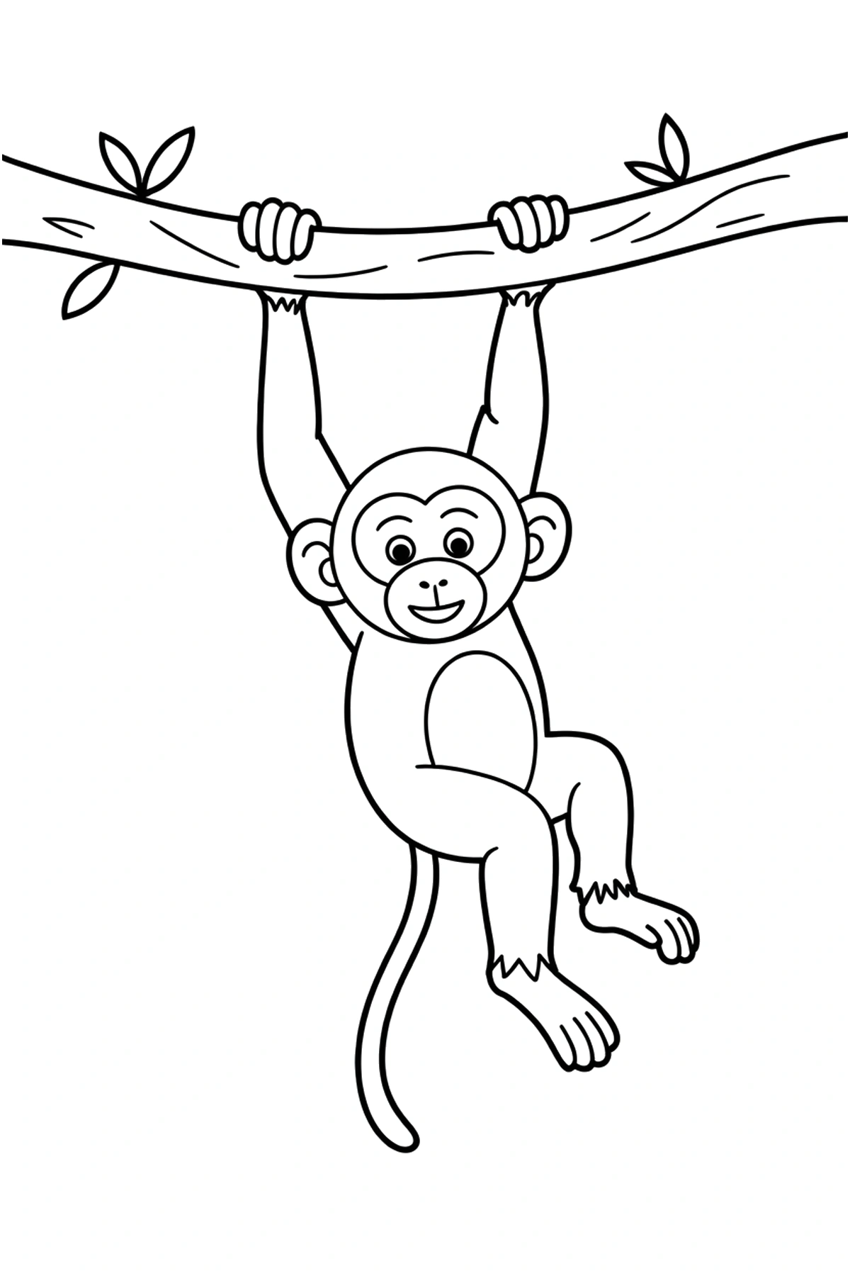 printable monkey coloring pages