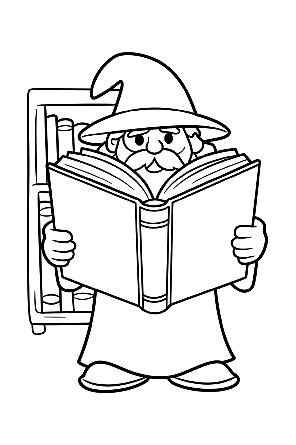 printable wizard coloring pages