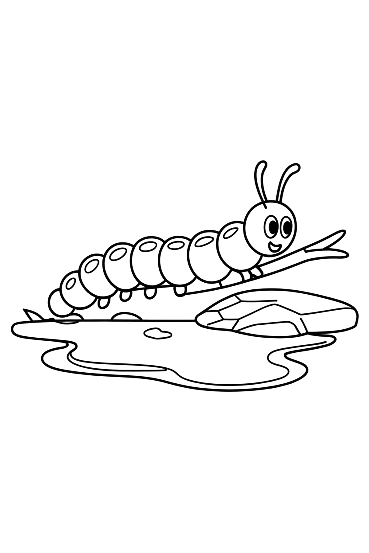 pulling caterpillar twig stone coloring pages pulling caterpillar twig stone coloring pages