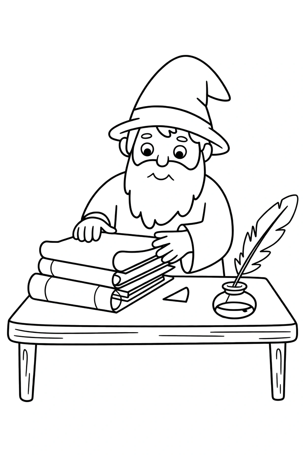 wizard coloring pages free pdf