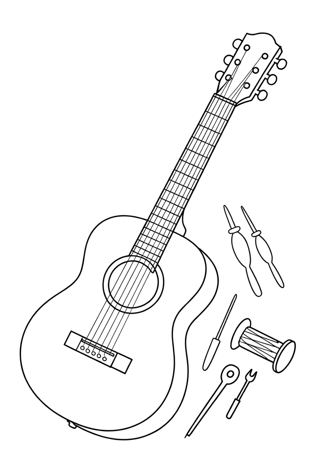 workbench guitar tools coloring page workbench guitar tools coloring page